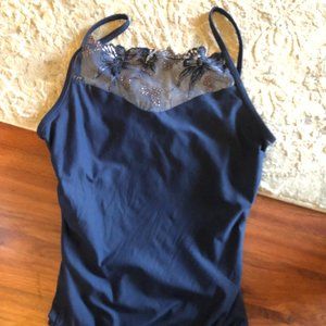 Wear Moi Leotard, "Jasmin" Navy in Medium